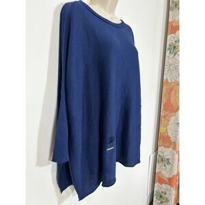 Mersea Catalina Traveler Crewneck Sweater Women's One Size Deepwater Blue